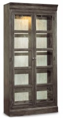Темно-коричневая витрина с верхней подсветкой - hkf/1940