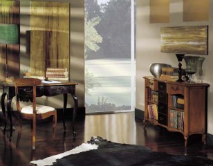 Кабинет с письменным столом на изогнутых ножках - matx/0246