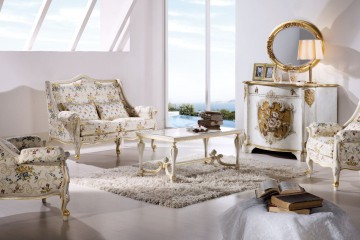 Гостиная со светлой корпусной мебелью - matx/0328