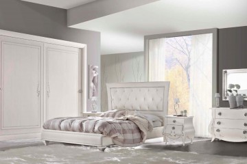 Спальный гарнитур кипенно-белого цвета - mgdt/0050