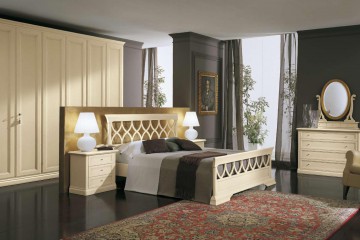 Спальня с ажурной кроватью на основательных ножках - mcnds/0129