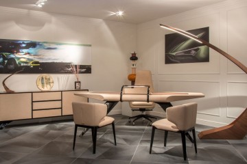 Бежевый кабинет с кожаной отделкой - fmi/166