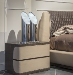 Лампа из 2 хромированных трубок - fmi/242