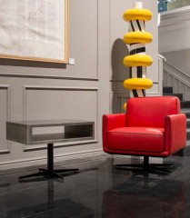 Серый столик с открытой полкой - fmi/237