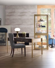 Дизайнерский кабинет на латунном каркасе - hkf/0285