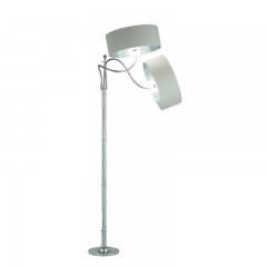 Бежевый торшер с 2 плафонами на регулируемых держателях - pzg/367