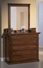 Коричневый комод с пятью большими и двумя малыми ящиками - mmego/0537