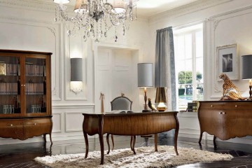 Коричневый гарнитур для кабинета во французском стиле - mmego/0553