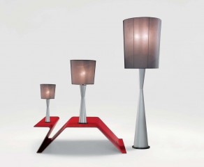 Лампа на фигурной белой ножке - fmi/219