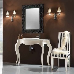 Тумба с 1 раковиной на высоких ножках-кабриолях - mdg/0840