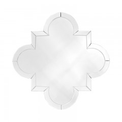 Фигурное зеркало в серебристой раме - eich/0728