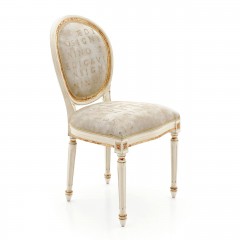 Стул с овальной спинкой на ножках с каннелюрами - svd/794
