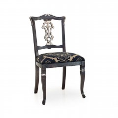 Мягкий стул с ажурной резной вставкой на открытой спинке - svd/677