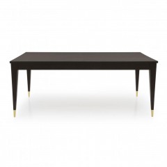 Стол с раздвижной столешницей и металлическими наконечниками на ножках - svd/162