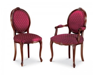 Стул в обивке цвета фуксии - msd/221