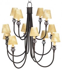 Люстра с желтыми абажурами - mgua/289