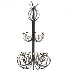 Вертикальная люстра со свечами - mgua/302