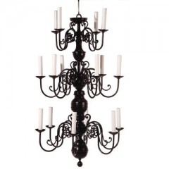 Высокая трехъярусная люстра - mgua/309