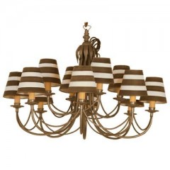 Люстра с полосатыми абажурами - mgua/296