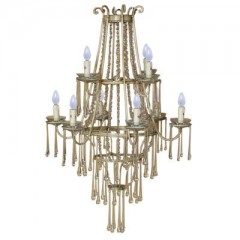 Позолоченная люстра со свечами - mgua/316