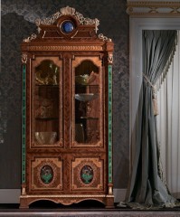 Витрина, инкрустированная натуральными камнями - marm/560
