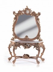 Зеркало с резной деревянной рамой - marm/750