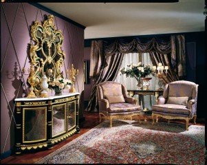 Зеркало в фигурной резной раме - marm/375