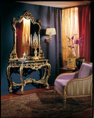 Зеркало в фигурной резной раме - marm/348