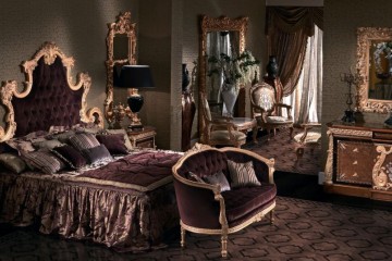 Спальня в темно-лиловом цвете - marm/723