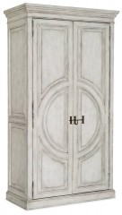 Патинированный белый шкаф с внутренними зеркалами - hkf/1959