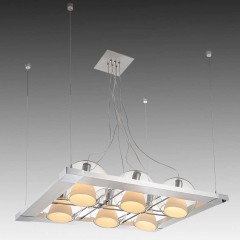 Подвес с шестью плафонами в широкой рамке - slfs/0555