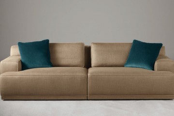 Диван из 2 модулей песочного оттенка - oas/134