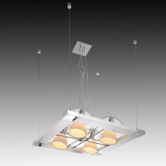 Подвес с четырьмя светильниками в широкой рамке - slfs/0554