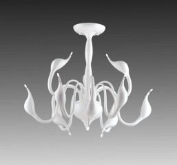 Люстра с белыми лебедями - slfs/0283