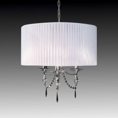 Люстра с белоснежным абажуром - slfs/0217