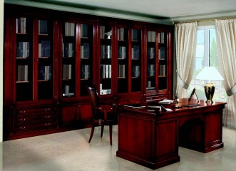 Кабинет с пятисекционным книжным шкафом - MMRS/0031