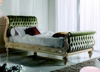 Кровать с широким изогнутым изголовьем и изножьем - MMRS/0008