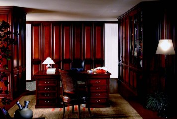 Небольшой кабинет в коричневых тонах - MMRS/0027