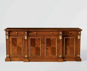 Широкий буфет, декорированный интарсией - moak/0035