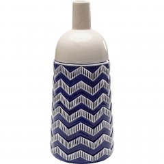 Бело-синяя ваза с орнаментом - krc/0393