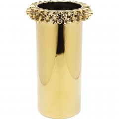 Позолоченная ваза с заклепками - krc/0377