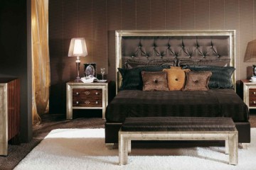 Спальня в темно-коричневых тонах - mrdco/0188