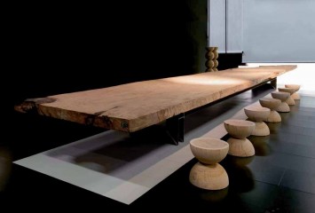 Длинный прямоугольный обеденный стол - mrva/0035