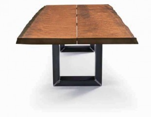 Обеденный стол со столешницей из двух широких досок - mrva/0033