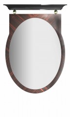 Зеркало с черным карнизом - mcptl/0146