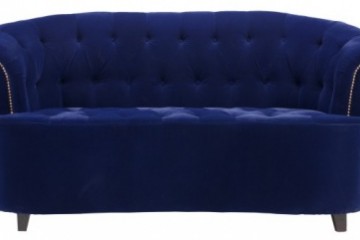 Овальный синий диванчик - mdgh/0158