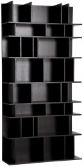 Дизайнерский черный стеллаж - mdgh/0611