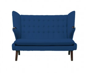 Синий диванчик с открытыми подлокотниками - mdgh/0814