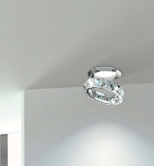 Спот с декорированным кольцом на хромированном каркасе - pvt/299